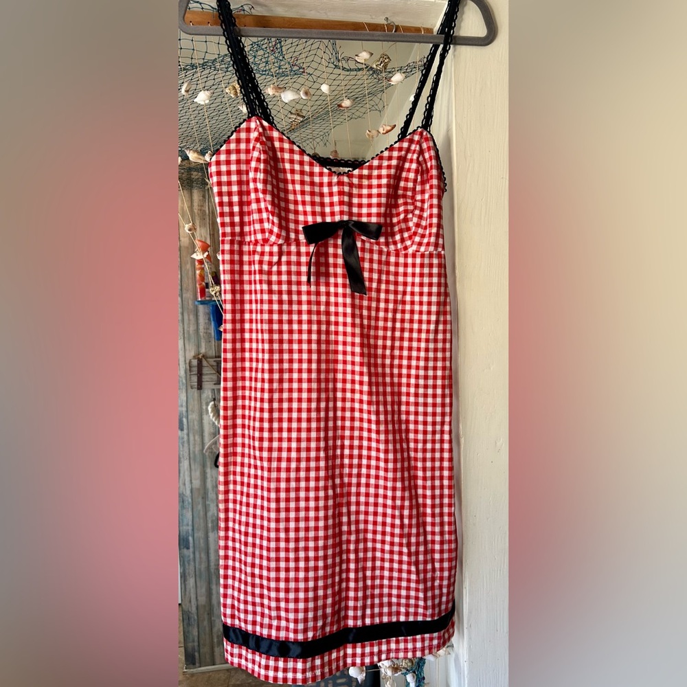 Vintage Paper Doll Productions Pin Up Dress GINGHAM Retro Rockabilly S